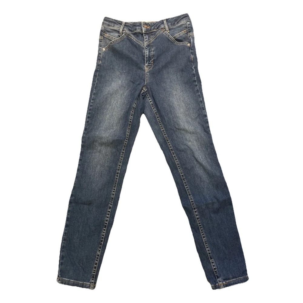 We the Free Jeans Women's Size 30 *26x26.5* Skinny High-Rise Med Wash Retro 80's